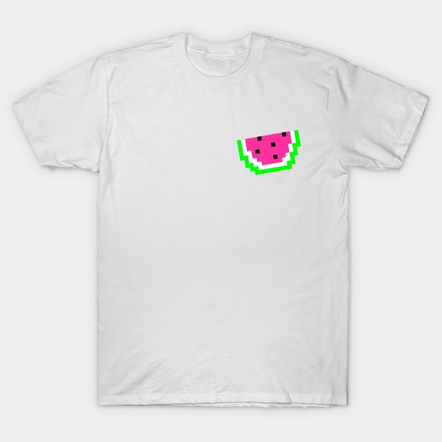 tiny pixel watermelon T-Shirt by Bee-